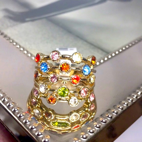 Jewelry - Stunning Multicolor Gemstone Ring size 8